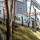 A NJ Transit train pulls away from the closed Hoboken Terminal on Oct. 5, 2016, in New Jersey.
Spencer Platt/Getty Images